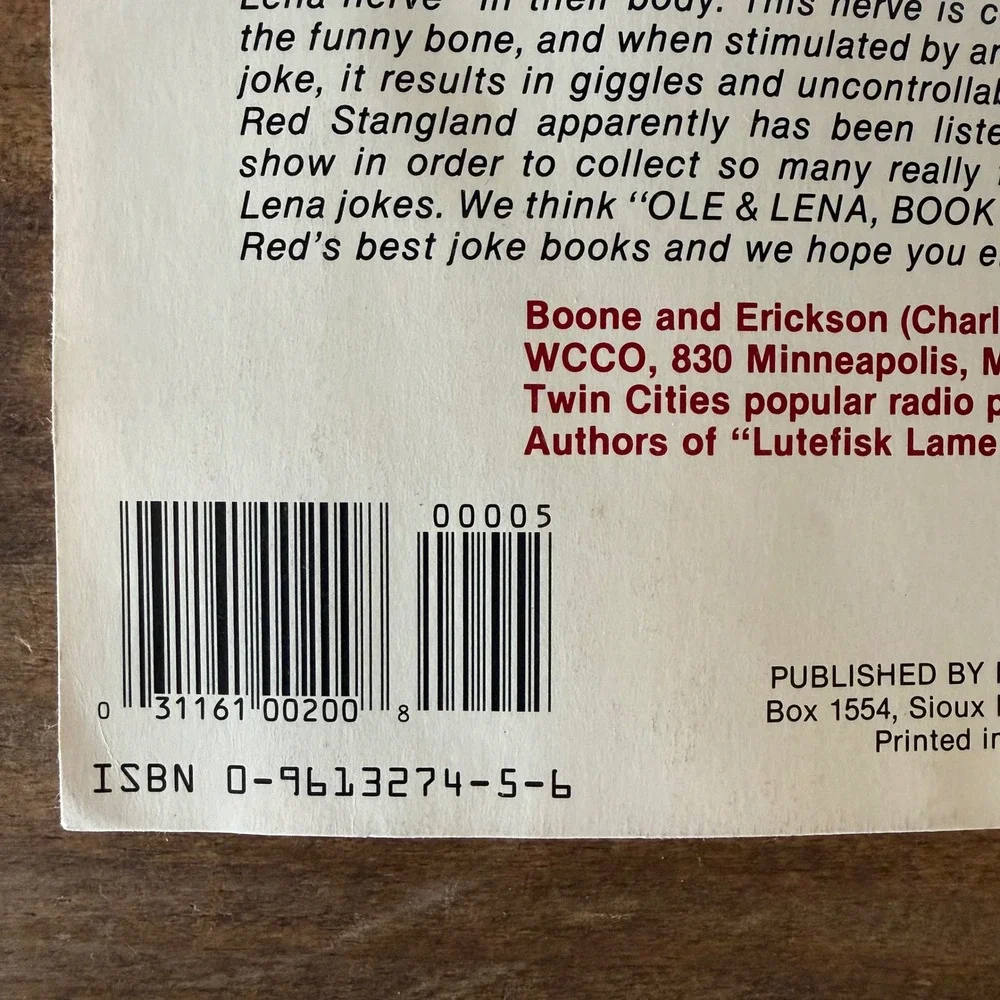 Red Stangland Ole & Lena Jokes Book III 1988 First Printing Norse Press Paperbac